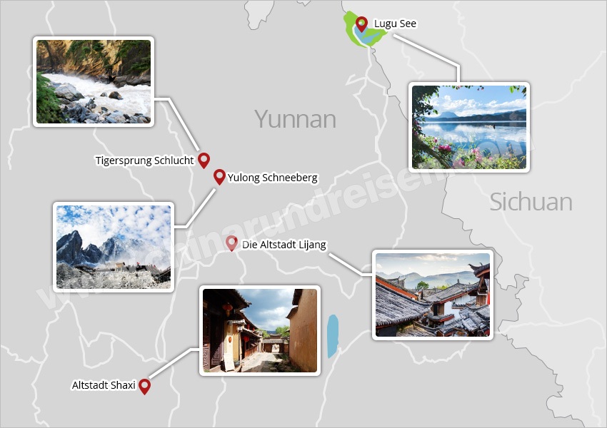 Lijiang Landkarte