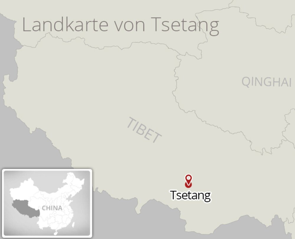 Tsetang Karte
