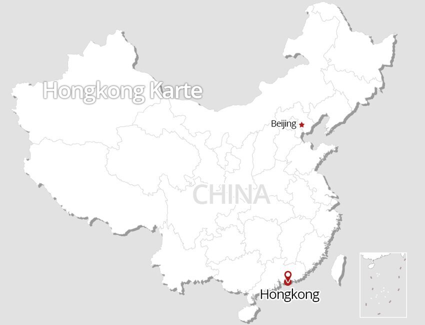 Hong Kong Karte